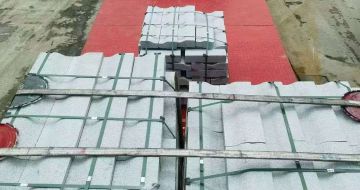 阜新 芝麻白仿形加直形路沿石出货日常