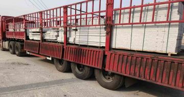 阜新 白麻荔枝面外墙干挂，工厂装车日常