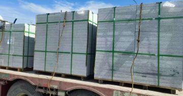 阜新 芝麻白花岗岩地铺石装车日常