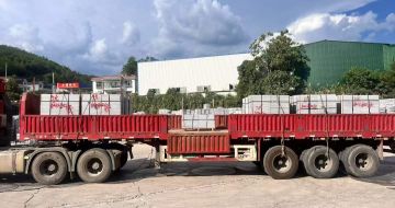 阜新 芝麻灰花岗岩地铺石出货日常