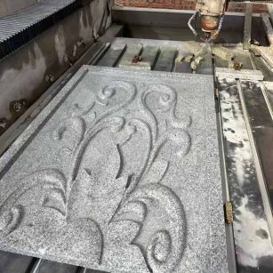 阜新 白麻别墅干挂雕花板