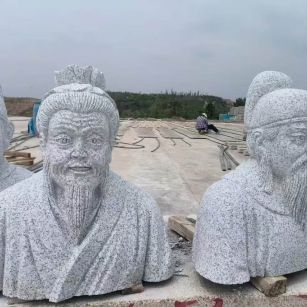 阜新 白麻花岗岩石材人物立体雕刻