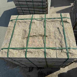 阜新 黄金麻花岗岩石材自然面蘑菇石成品