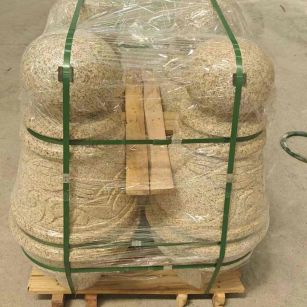 阜新 黄金麻异形定制雕花——棒棒糖挡车柱