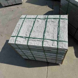 阜新 白麻花岗岩石材自然面蘑菇石成品