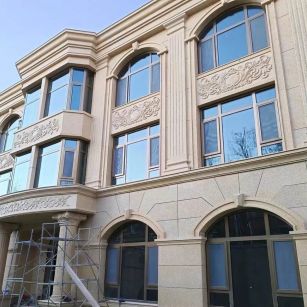 阜新 黄金麻花岗岩别墅外墙干挂