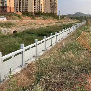 阜新 白麻河道栏杆效果展示图