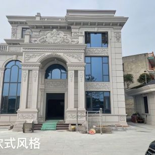 阜新 白麻花岗岩别墅外墙干挂