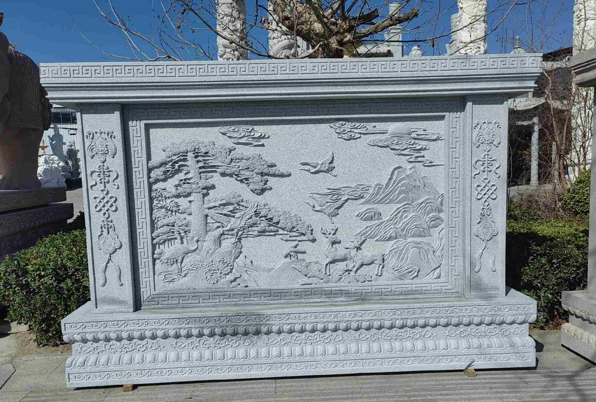 阜新 芝麻白大型照壁，屏风，影壁