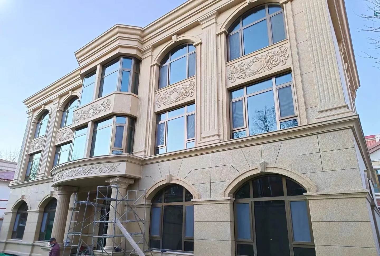 阜新 黄金麻花岗岩别墅外墙干挂