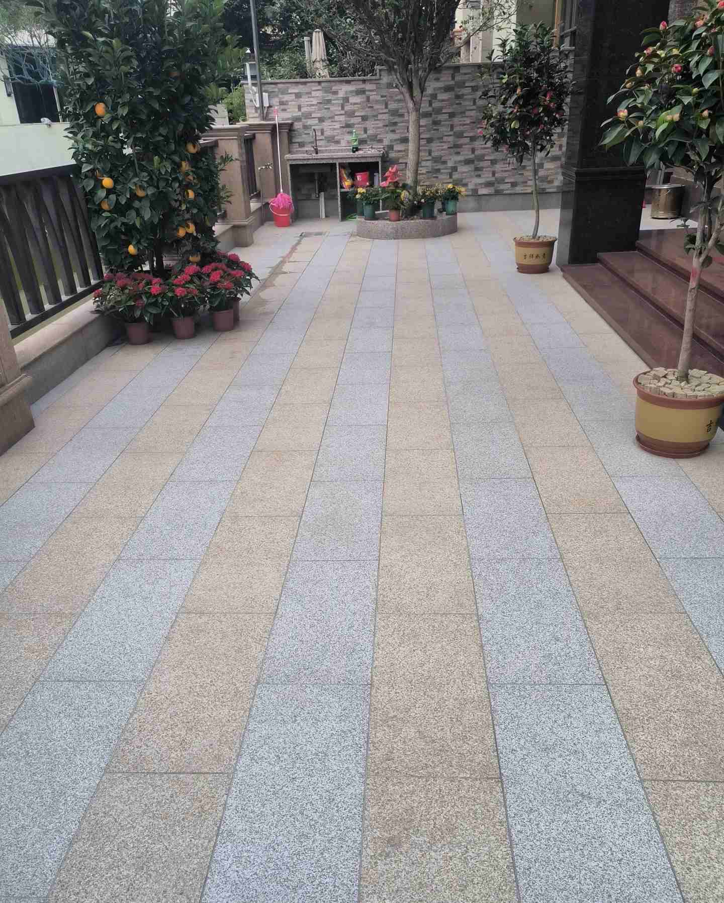 阜新 黄金麻白麻荔枝面庭院铺装展示