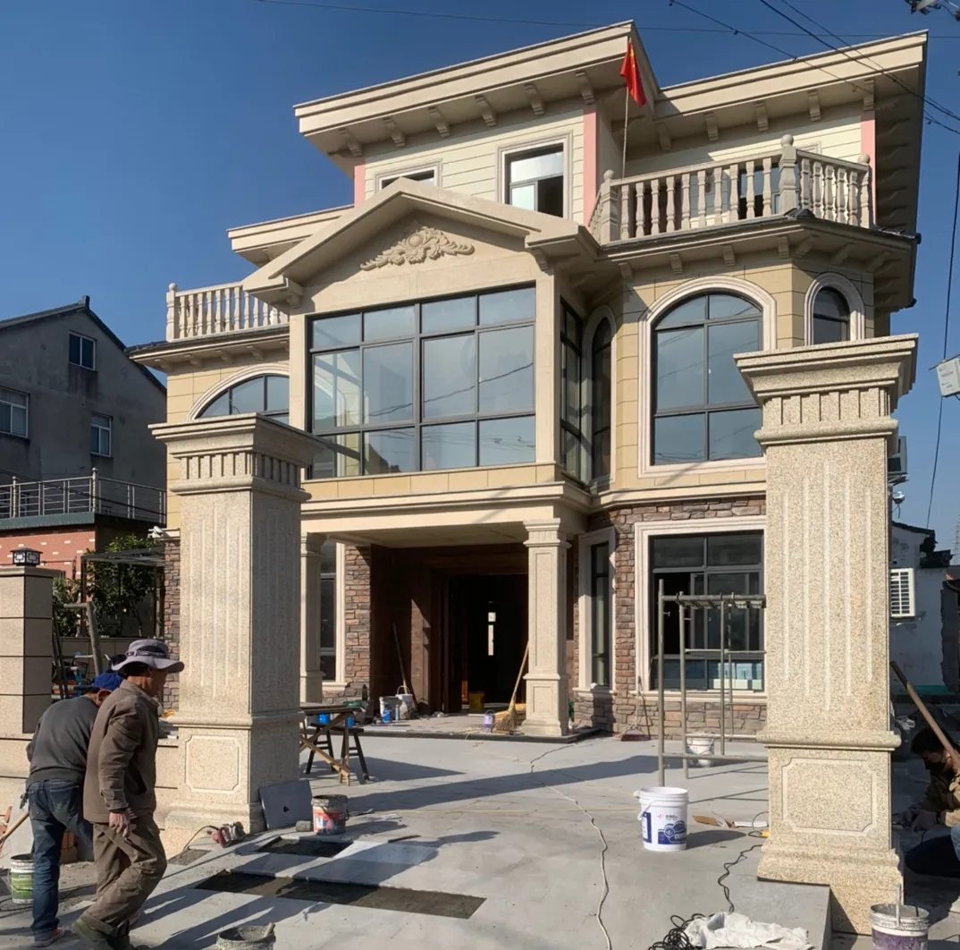 阜新 黄金麻花岗岩荔枝面别墅外墙干挂私家专属